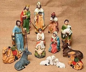 15-Piece Nativity Set - Perfect Christmas Decor and Gift KariGhar