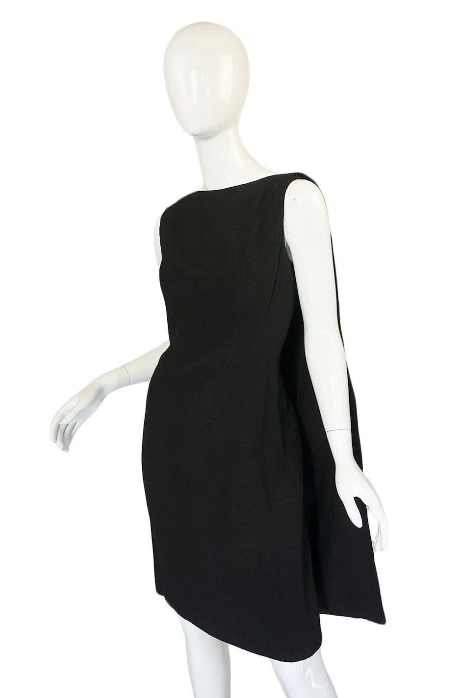 1950s Douglas Curry Caped Back Dress