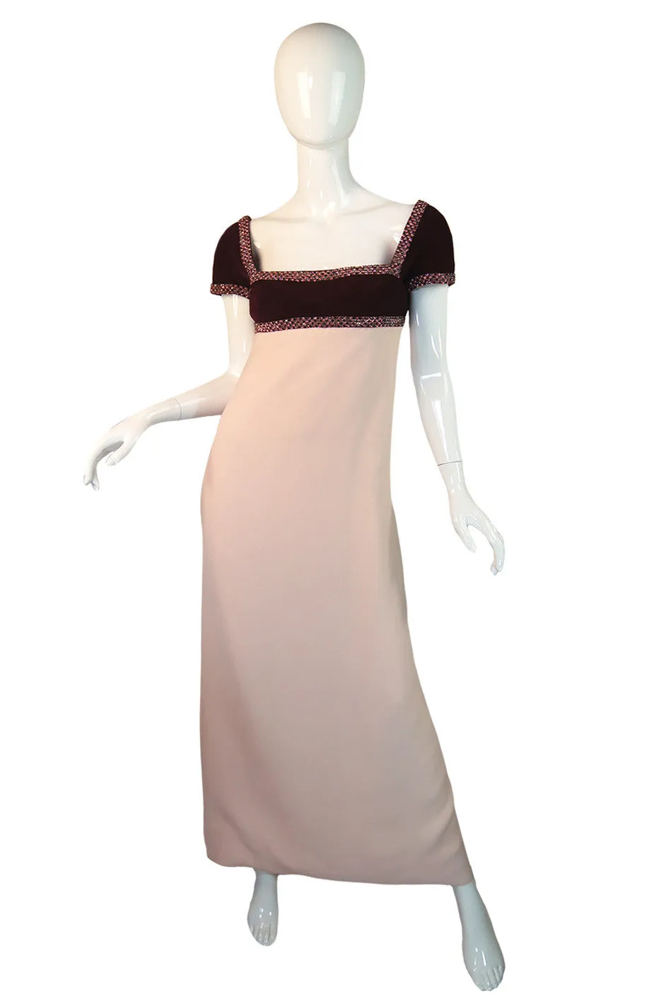 1960s Bob Bugnand Silk & Crystals Dress