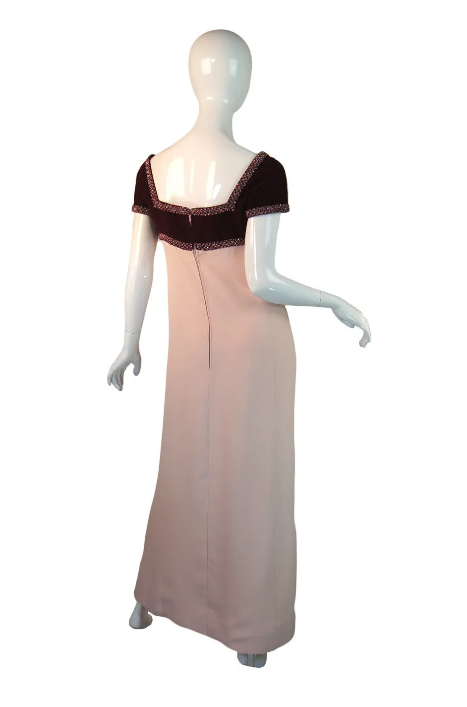 1960s Bob Bugnand Silk & Crystals Dress