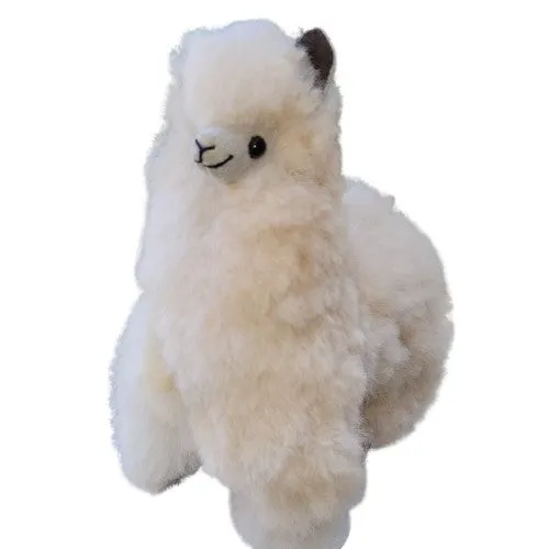 9" Standing Fur Alpaca Toy