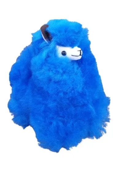 9" Standing Fur Alpaca Toy