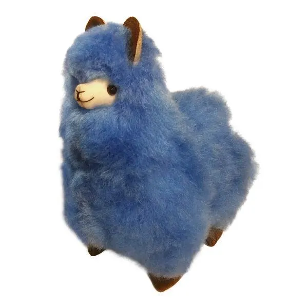 9" Standing Fur Alpaca Toy