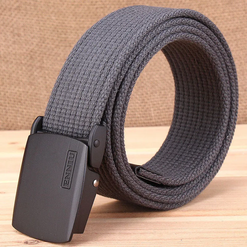 Add Thicken Weave Canvas Cargo Men Belt