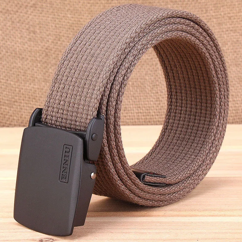 Add Thicken Weave Canvas Cargo Men Belt