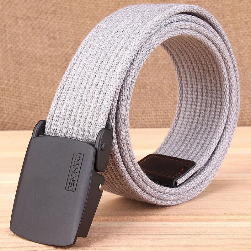 Add Thicken Weave Canvas Cargo Men Belt