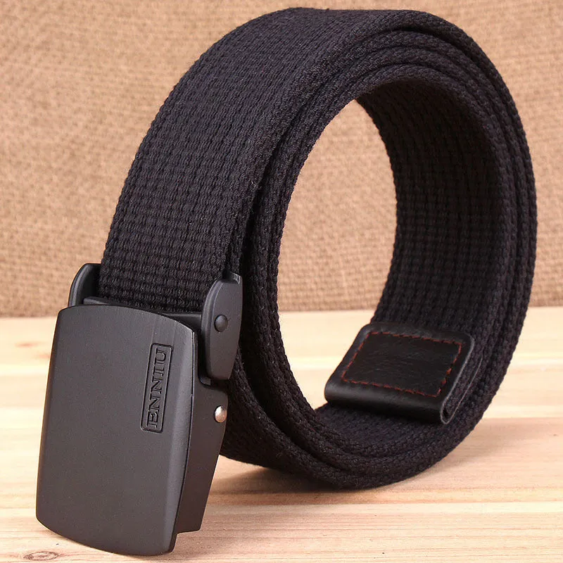 Add Thicken Weave Canvas Cargo Men Belt