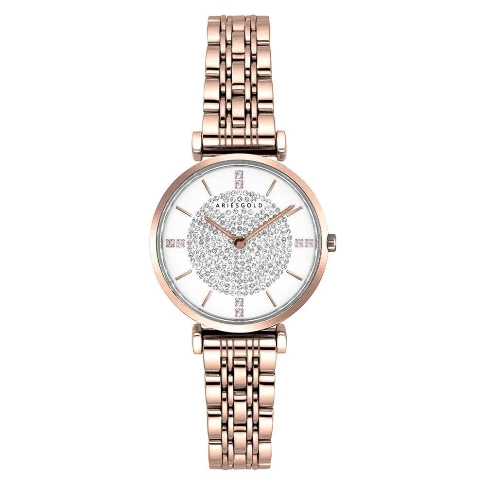 ARIES GOLD VIGOUREUX L 5039Z RG-W WOMEN'S WATCH