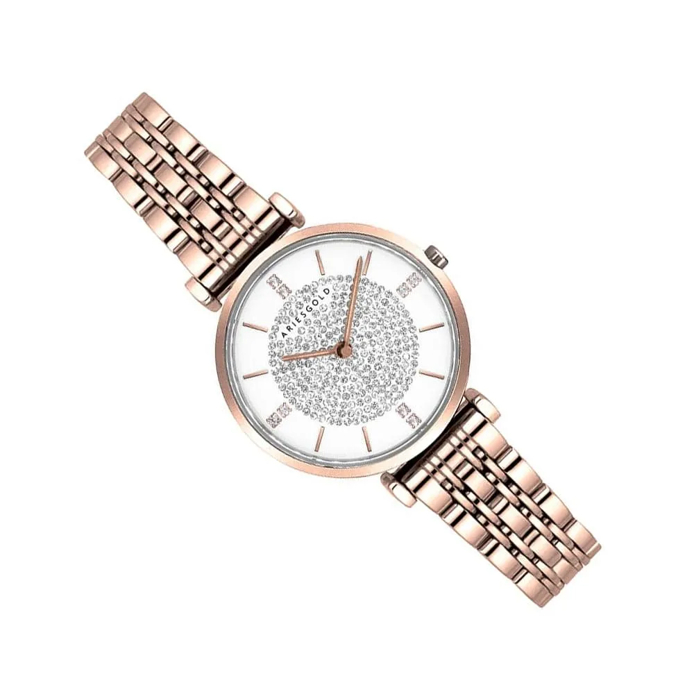 ARIES GOLD VIGOUREUX L 5039Z RG-W WOMEN'S WATCH