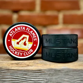 Atlanta Flames Vintage Textured Puck