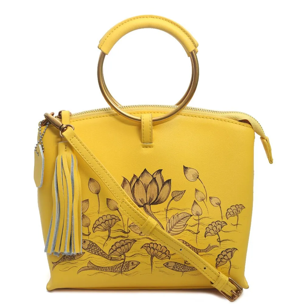 Be Like Lotus (Yellow Wristlet)