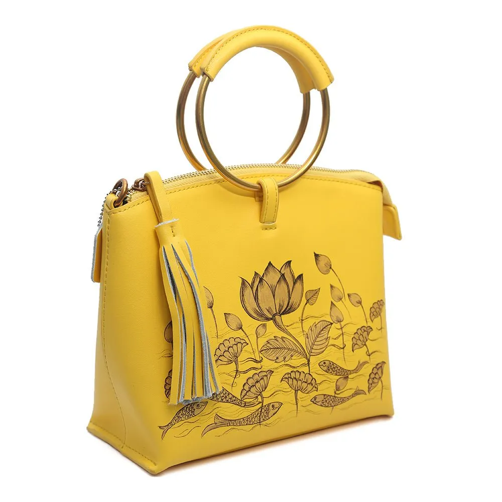 Be Like Lotus (Yellow Wristlet)