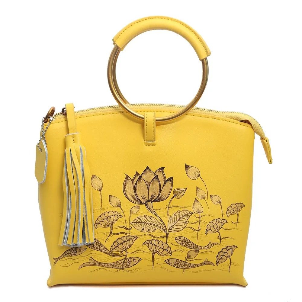 Be Like Lotus (Yellow Wristlet)