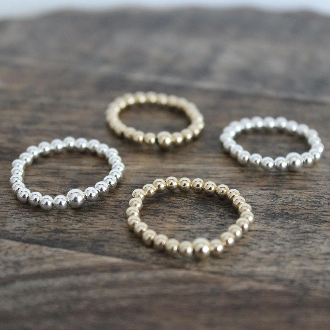 Beaded 3MM Ring