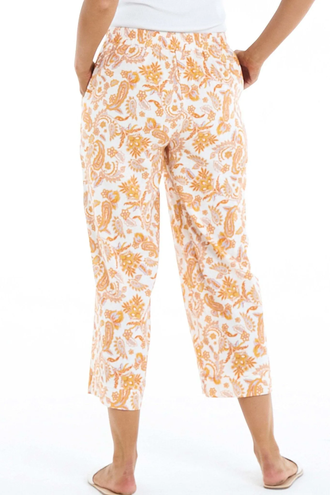 Betty Basics Parker Pant in Paisley Print