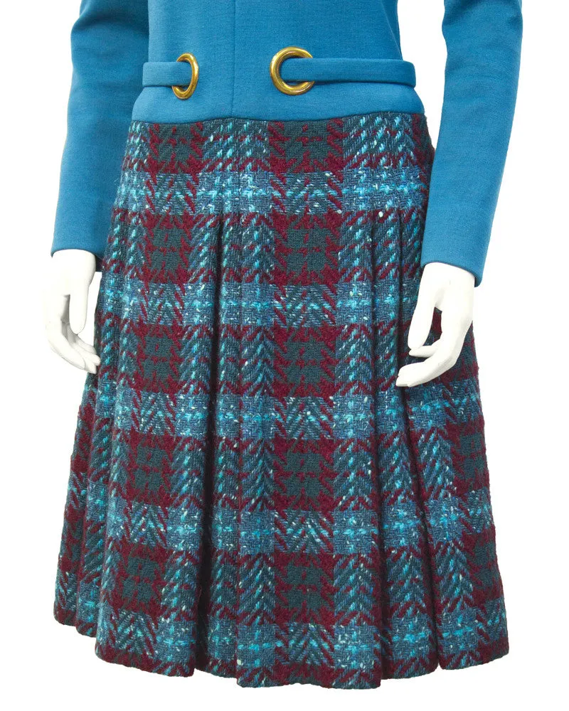 Blue dropwaist daydress