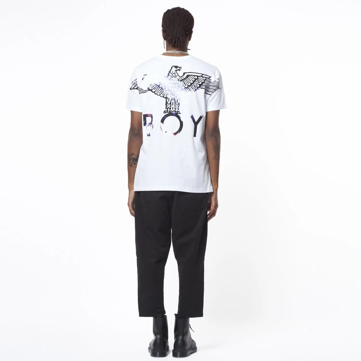 BOY EAGLE FLOCK TEE - WHITE