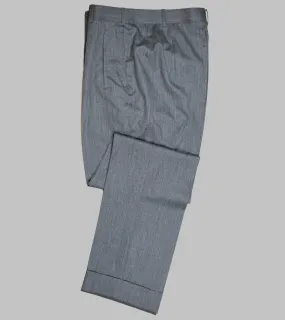 Bryceland's Wool Gabardine Winston Trousers Made-to-Order Charcoal