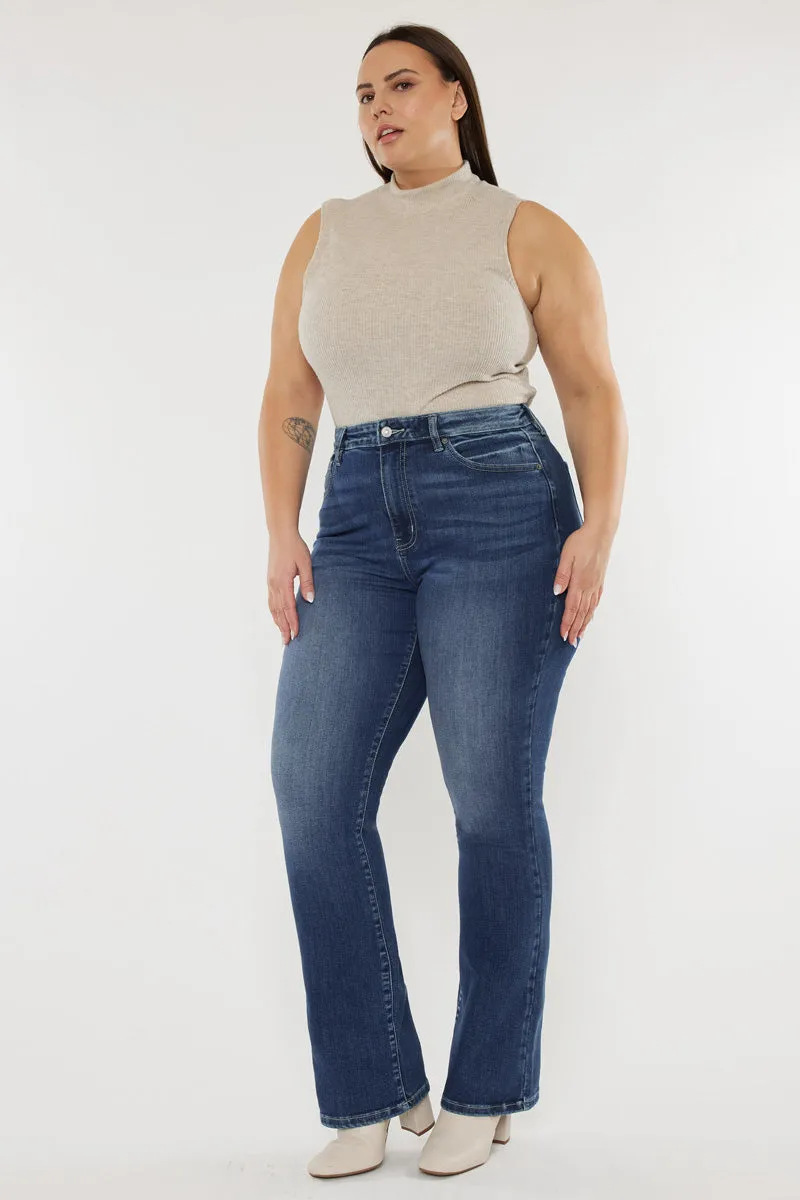 Cade High Rise Bootcut Jeans (Plus Size)