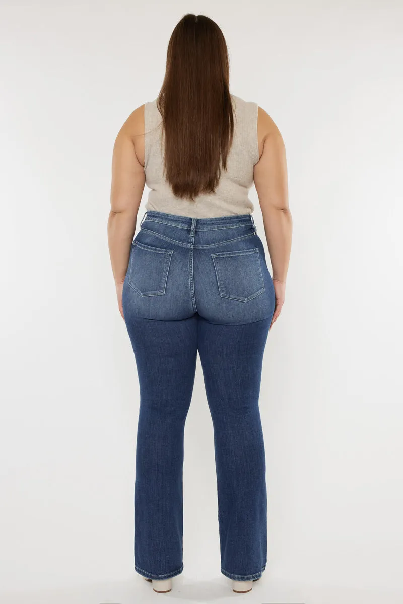 Cade High Rise Bootcut Jeans (Plus Size)