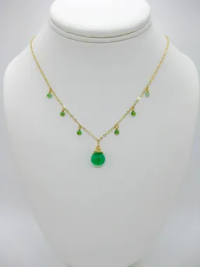 Chamomile: Chrysoprase Necklace - n582