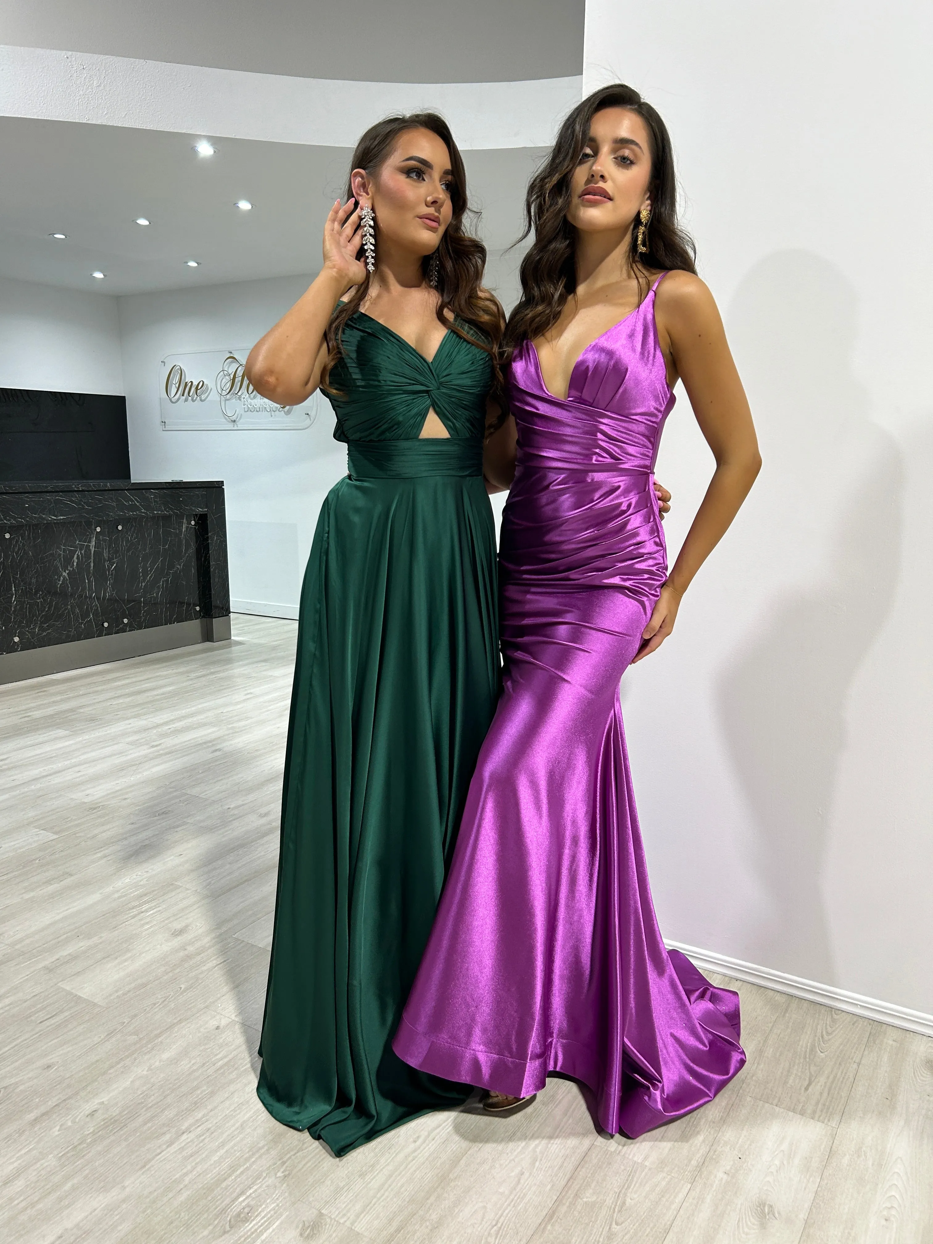 CHARLIE Stretch Satin Mermaid Prom & Formal Dress