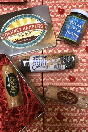 Christmas Orkney Isles Cheese, Chutney and Oatcake Gift Tray