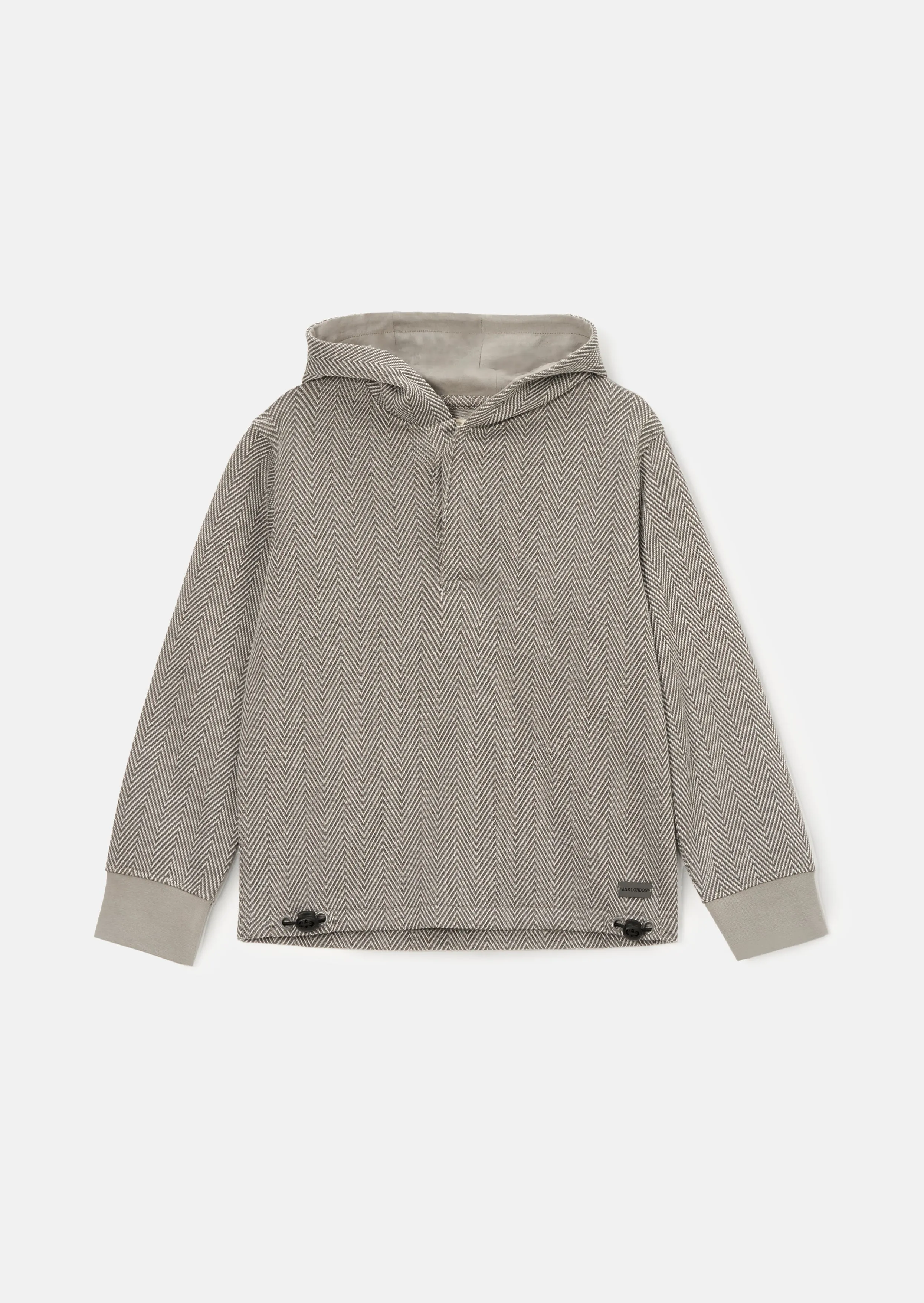 Connor Grey Herringbone Smart Hoodie