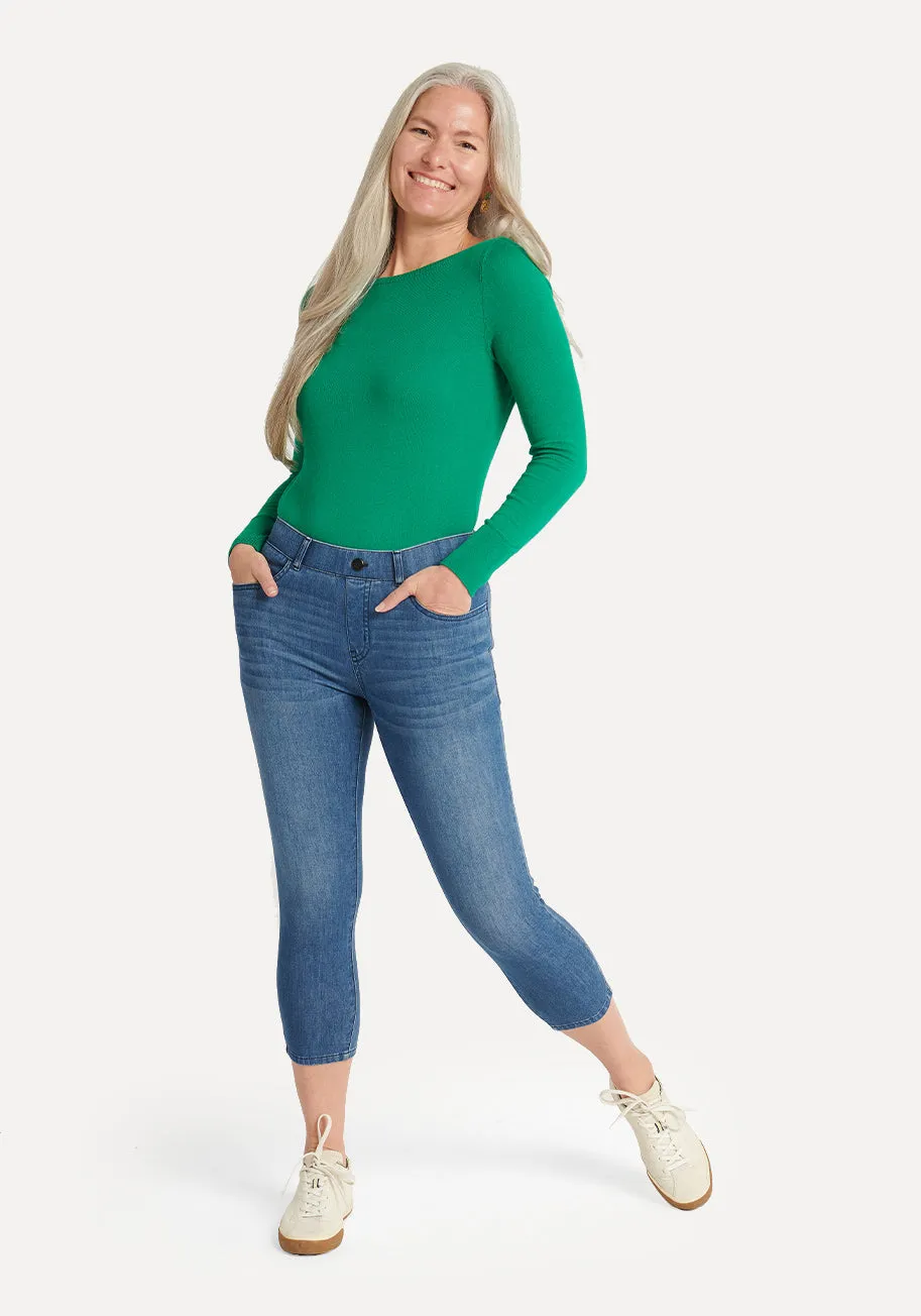 Cropped | Savannah Yoga Denim (Ashbury)