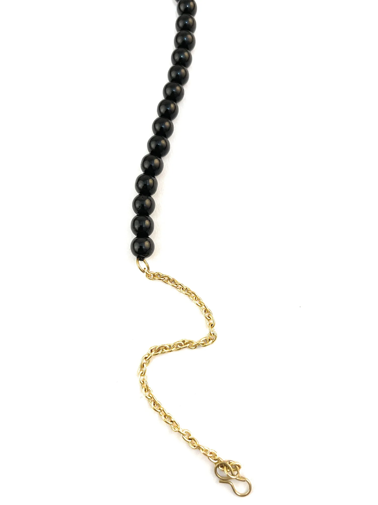 Elegant Black Beads Hairband for Women