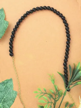 Elegant Black Beads Hairband for Women