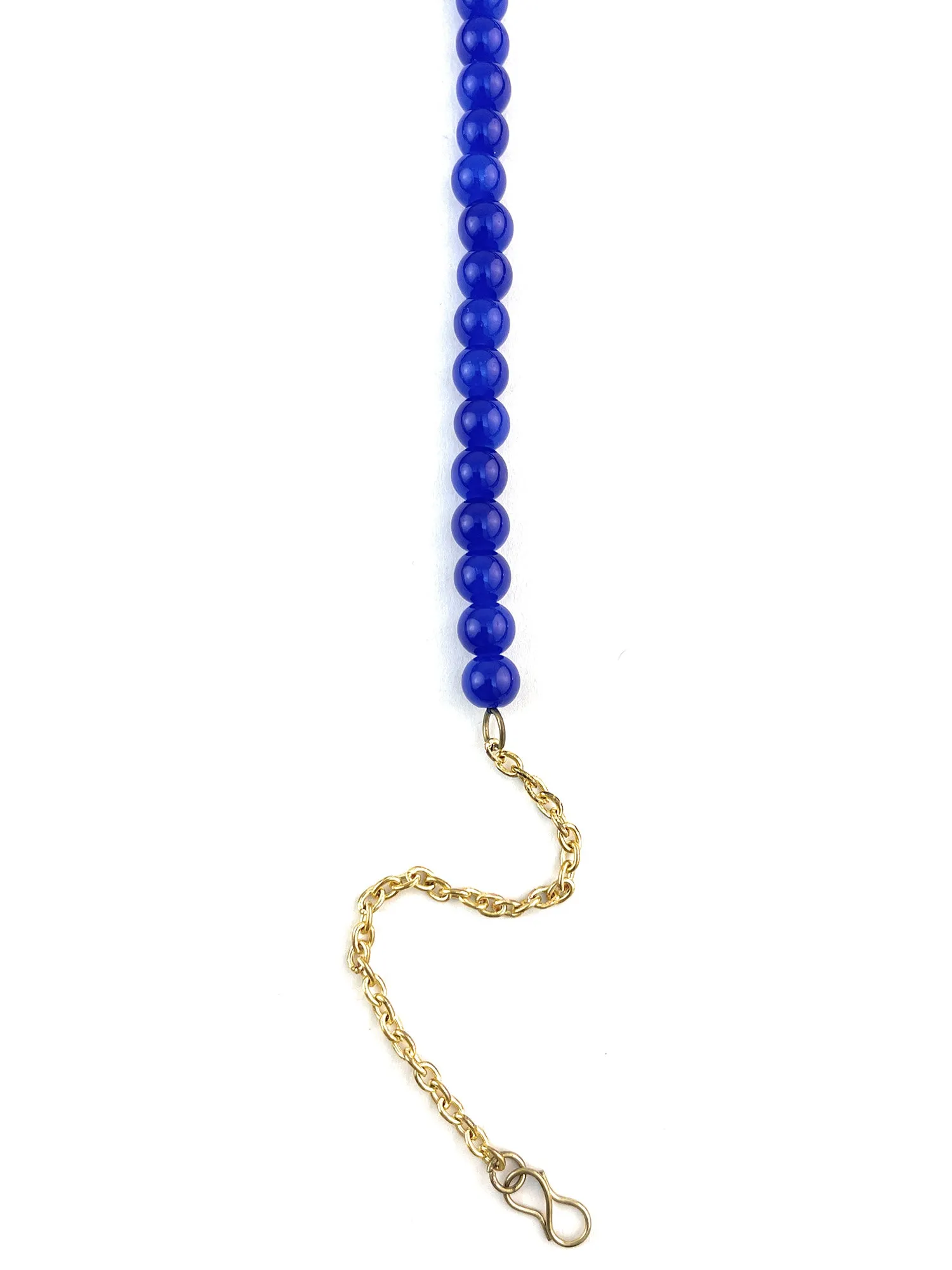 Elegant Blue Beads Hairband for Women