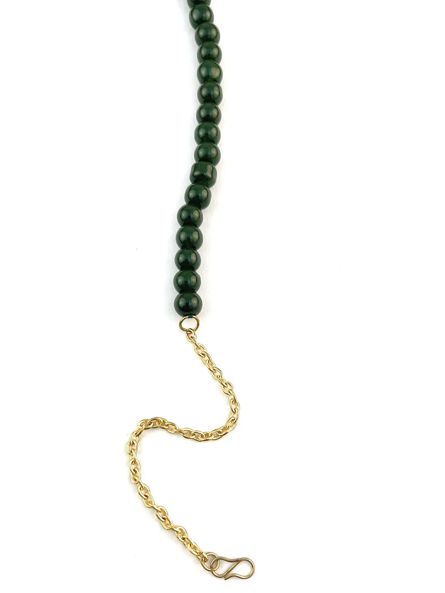 Elegant Green Beads Hairband for Women