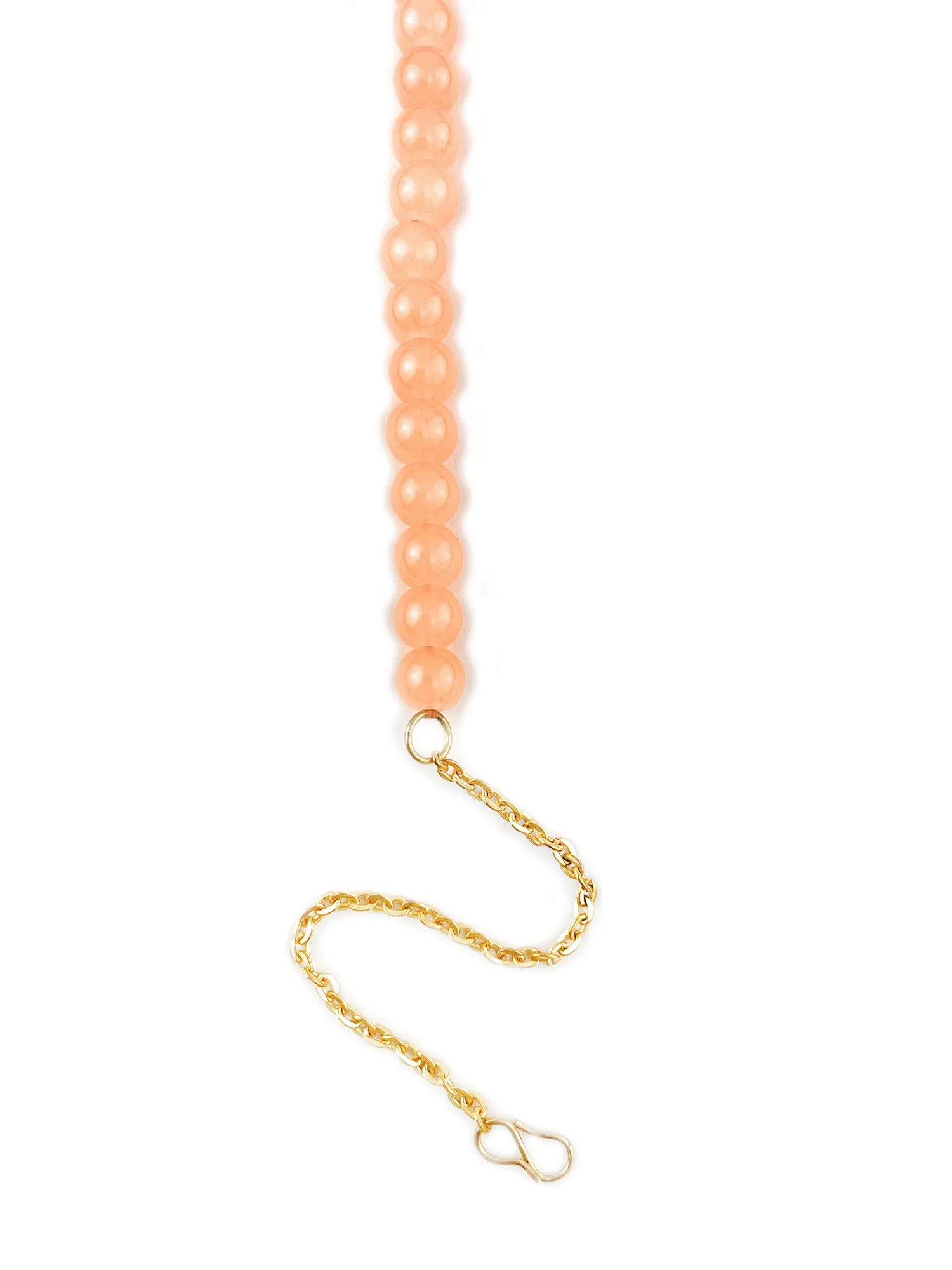 Elegant Peach Beads Hairband for Women