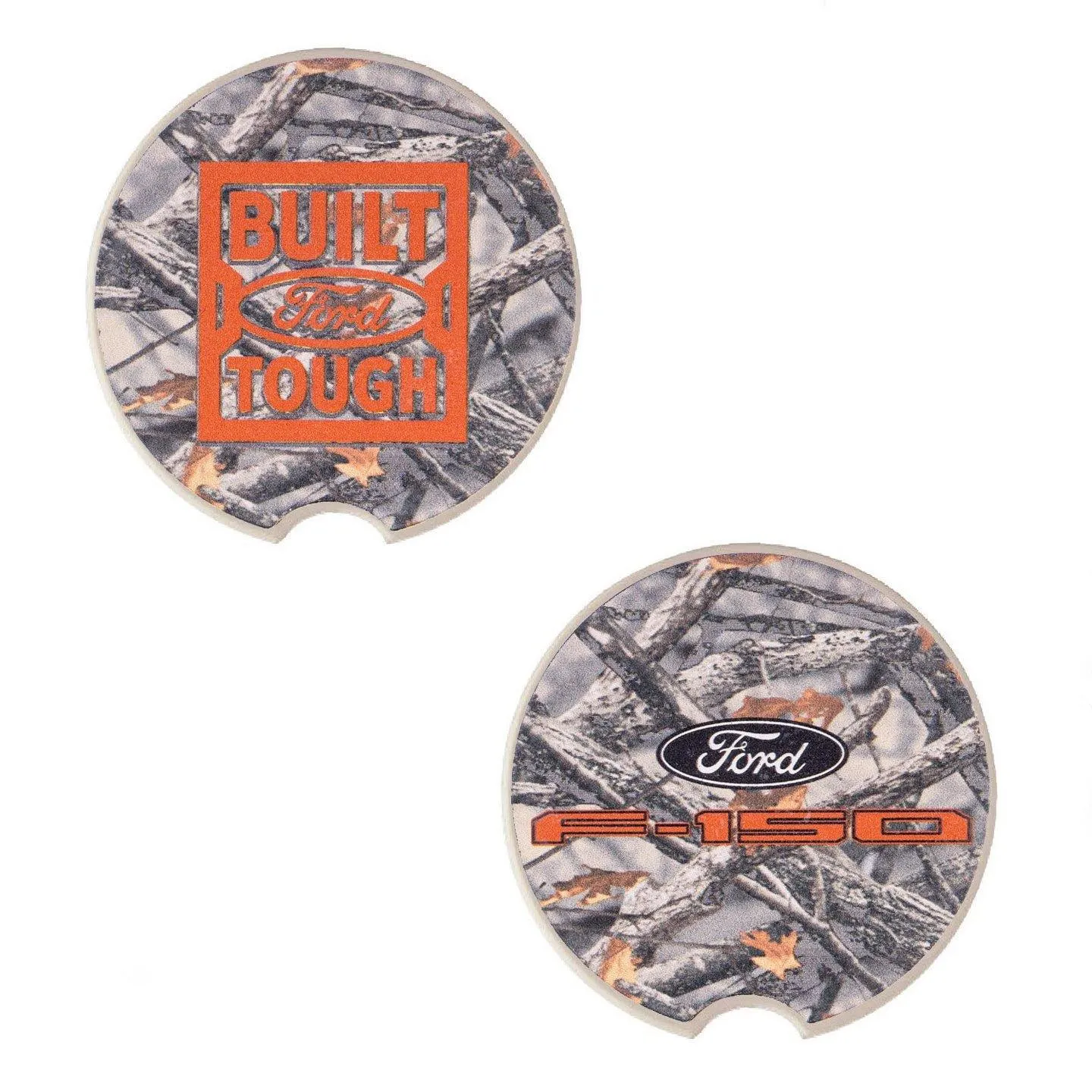 Ford Trucks Built Ford Tough Camo Set of 2 Car Coasters