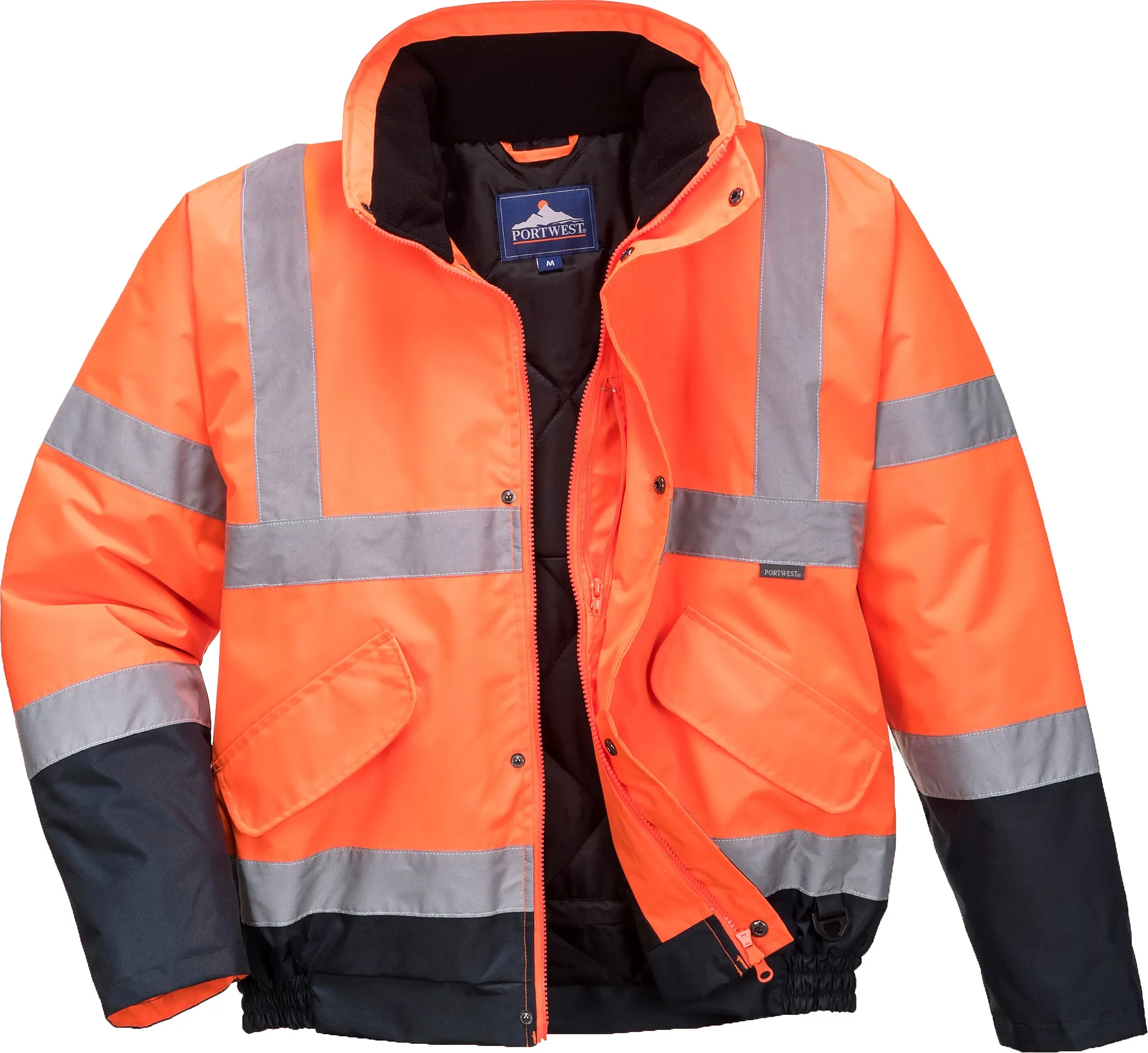 Hi Vis Bomber Jacket two-tone