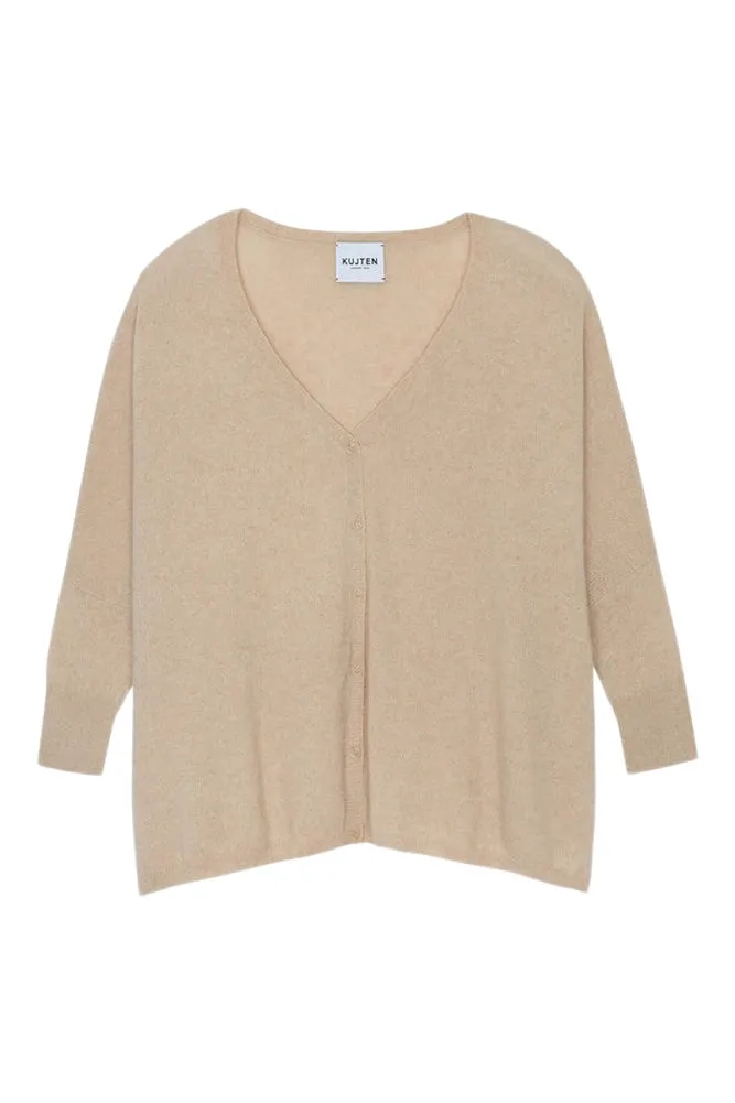 Kujten Joa Oversize Cashmere Cardigan in Organic