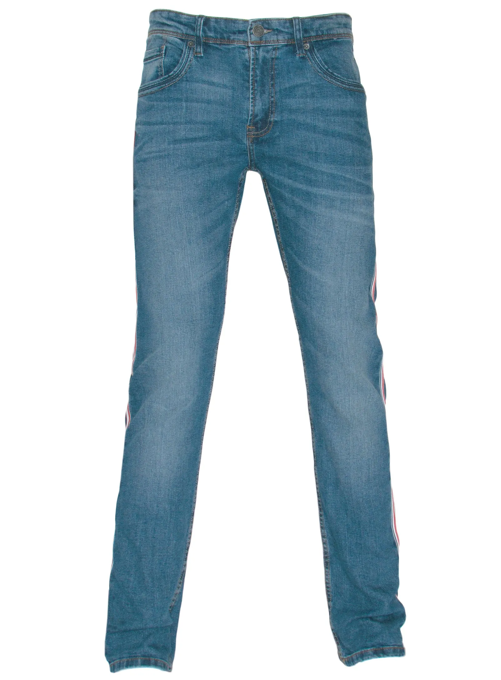 Kyle | Stretch Jeans with side tape || Kyle | tirer Jean coupe slim avec bande latéral