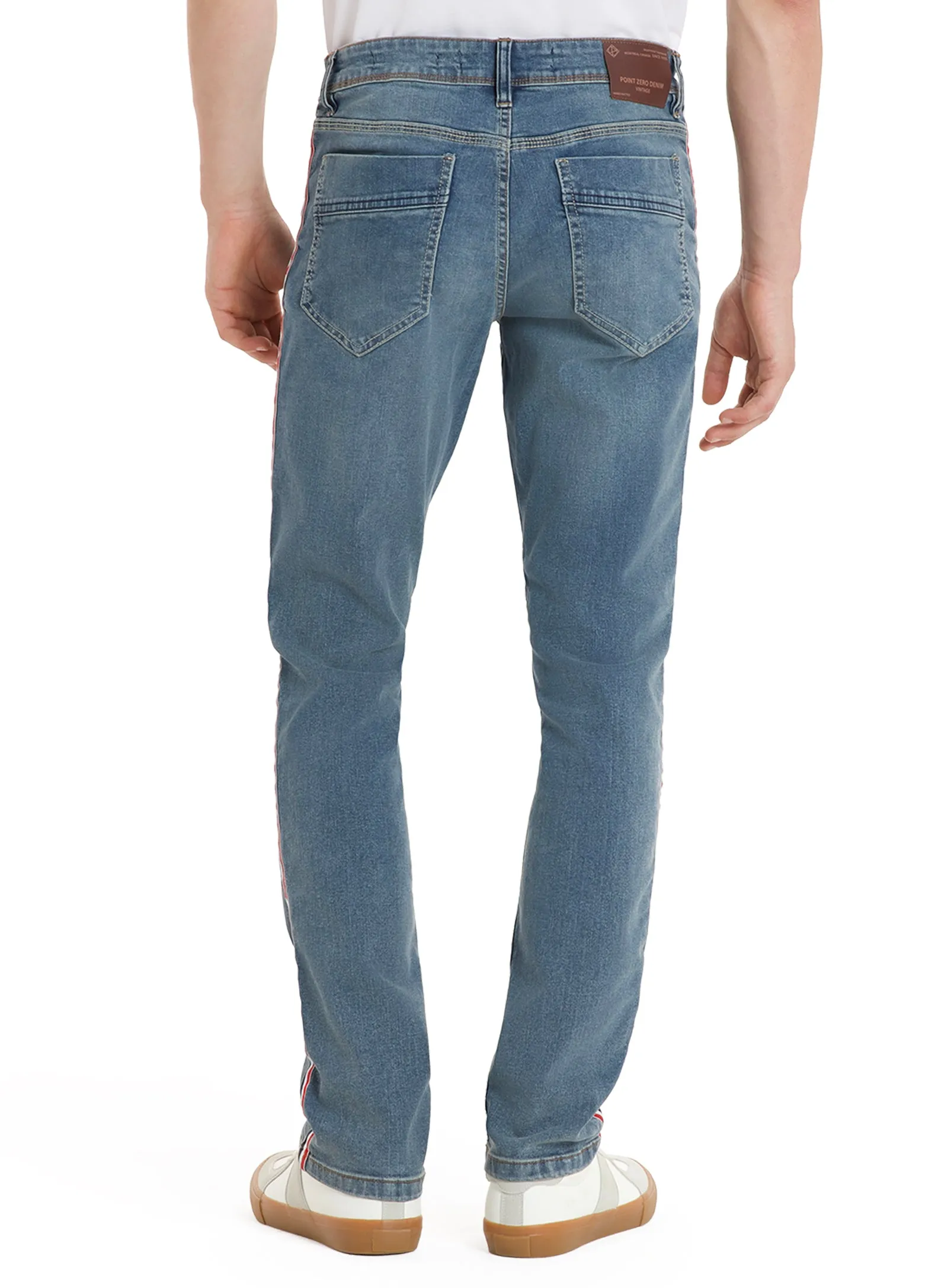 Kyle | Stretch Jeans with side tape || Kyle | tirer Jean coupe slim avec bande latéral