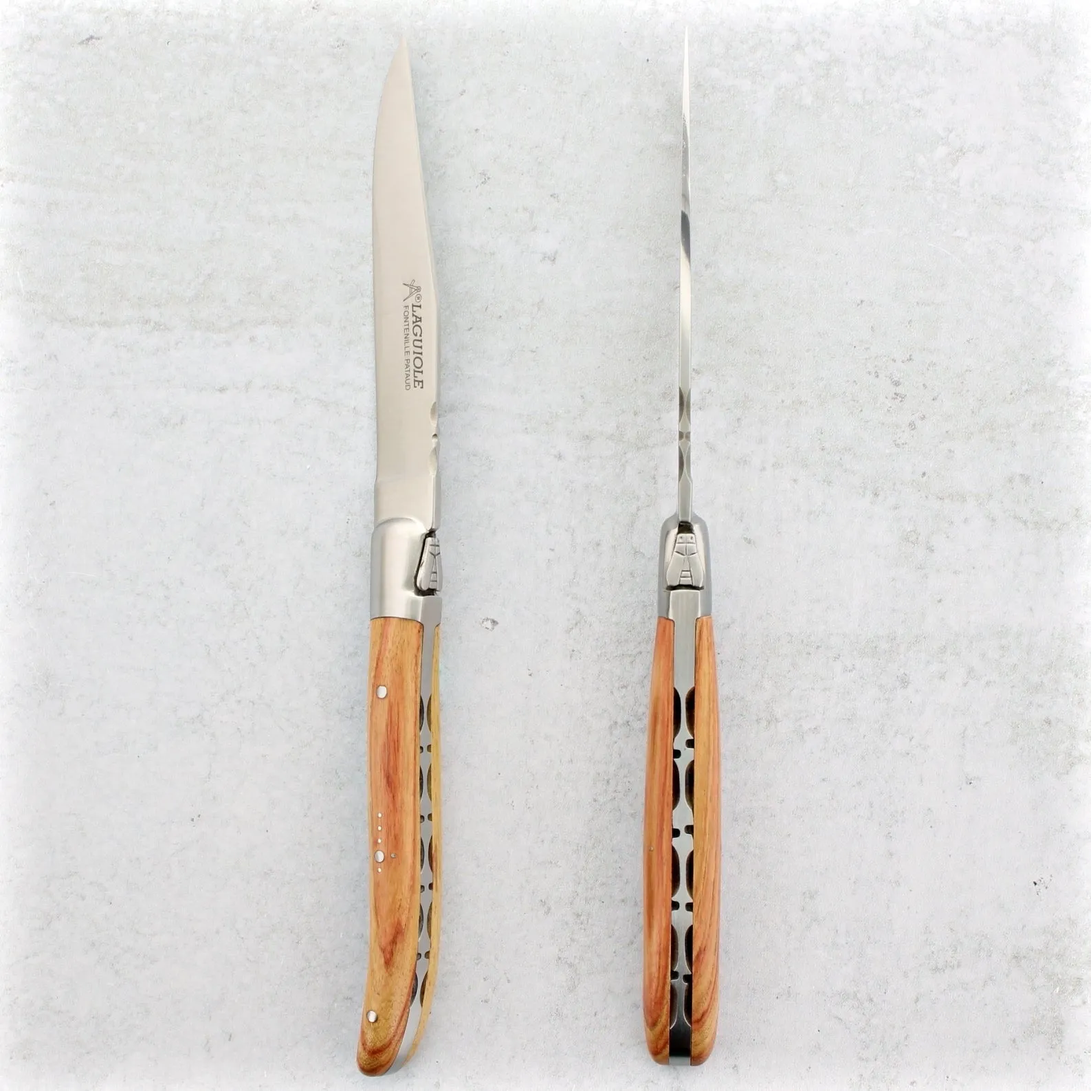 Laguiole Forged Steak Knives Brazilian Tulipwood