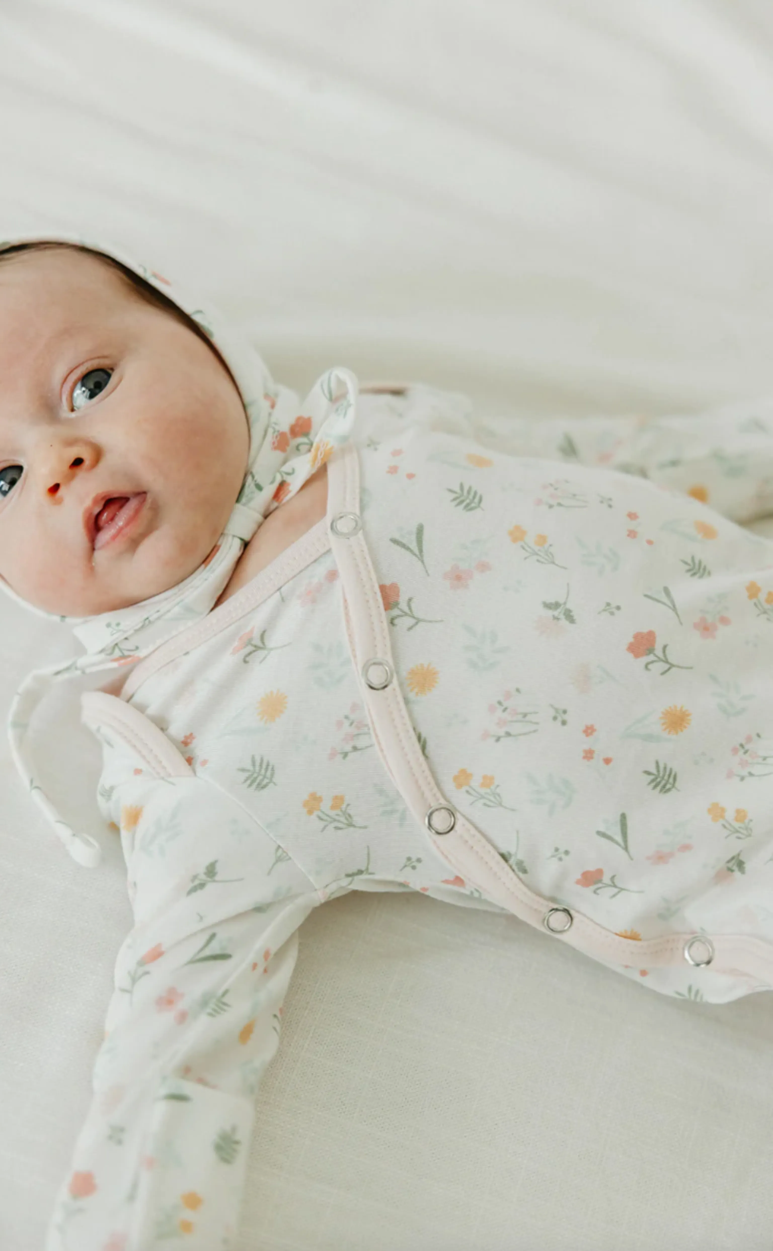 Mabel Newborn Knotted Gown | Copper Pearl