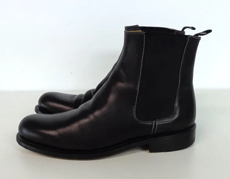 MARC JACOBS Chic Men's Pull On Black Leather Boots Size Mens 6 1/2