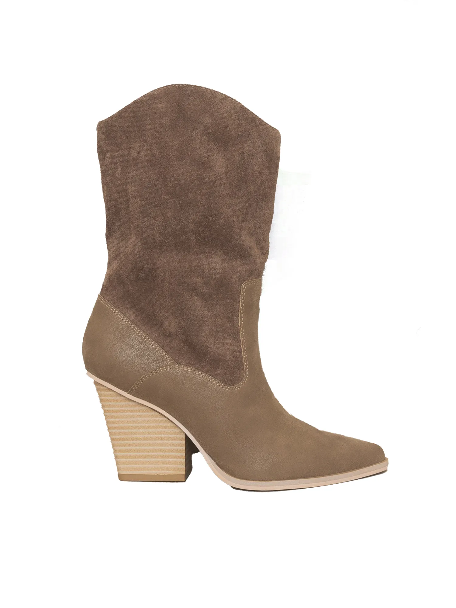 Marseille Western Boot in Dark Taupe