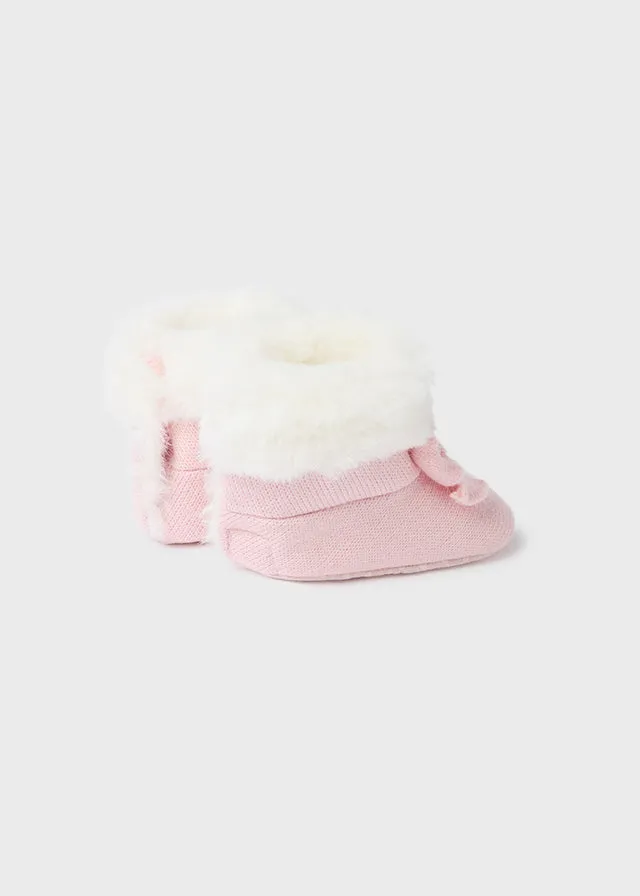 Mayoral Baby Girls baby pink Knitted Pre-Walkers