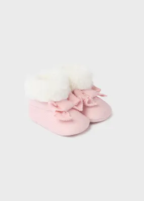 Mayoral Baby Girls baby pink Knitted Pre-Walkers