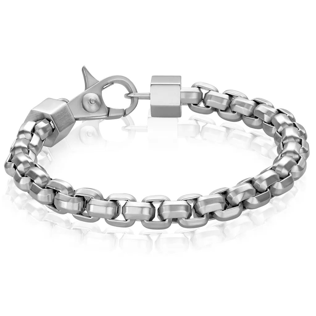 MEN'S LINK LOBSTER LOCK BRACELET