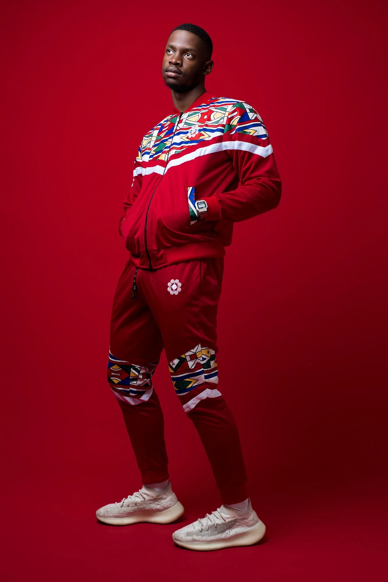 Mens -  Mehluli Red Tracksuit Set.2