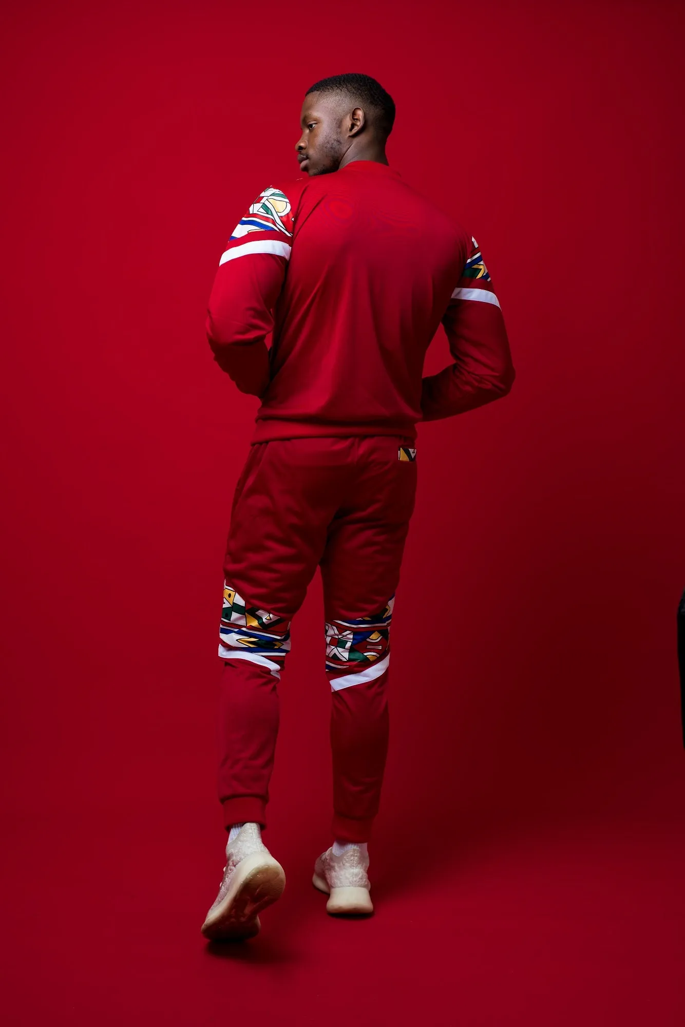 Mens -  Mehluli Red Tracksuit Set.2