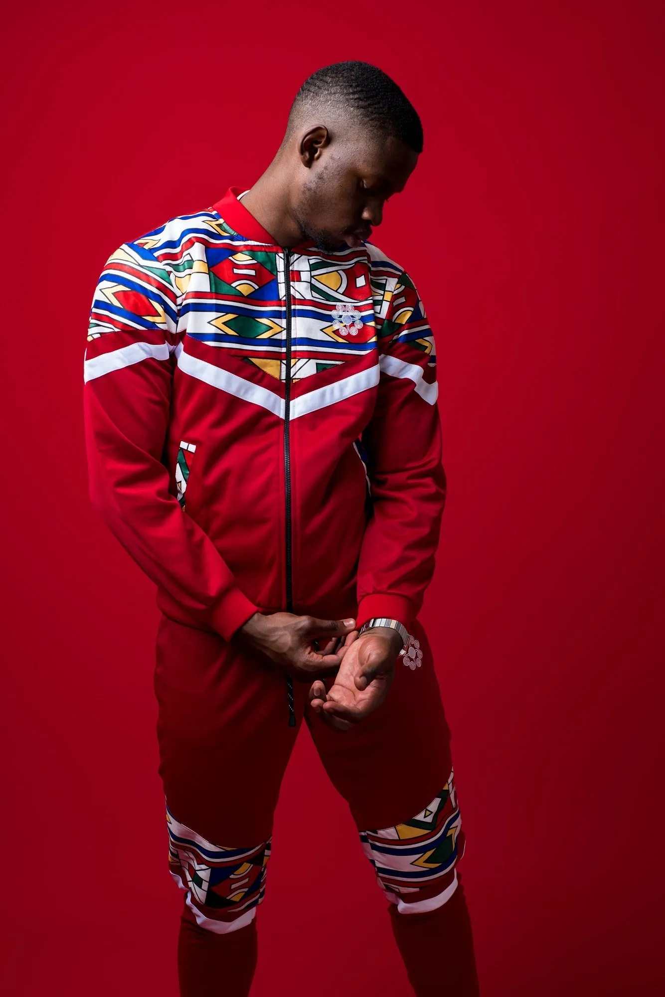 Mens -  Mehluli Red Tracksuit Set.2