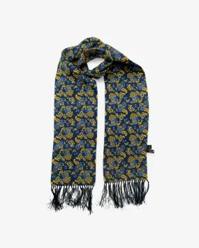 Men's Silk Aviator Scarf in Paisley - The Lucie Aviator